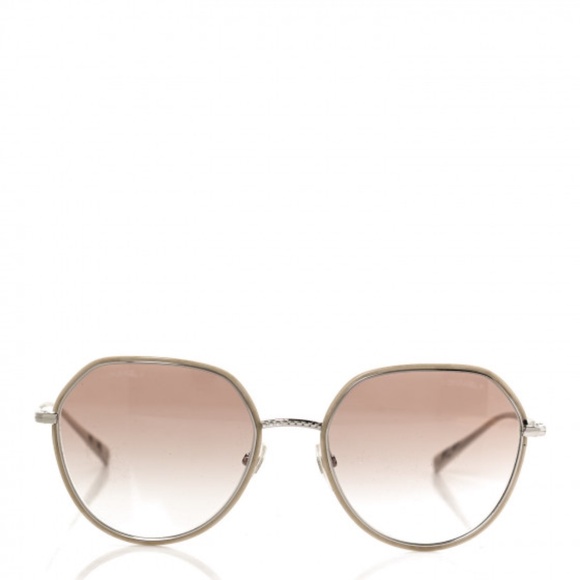 CHANEL  Round Sunglasses 4251-J Silver Brown main image 8
